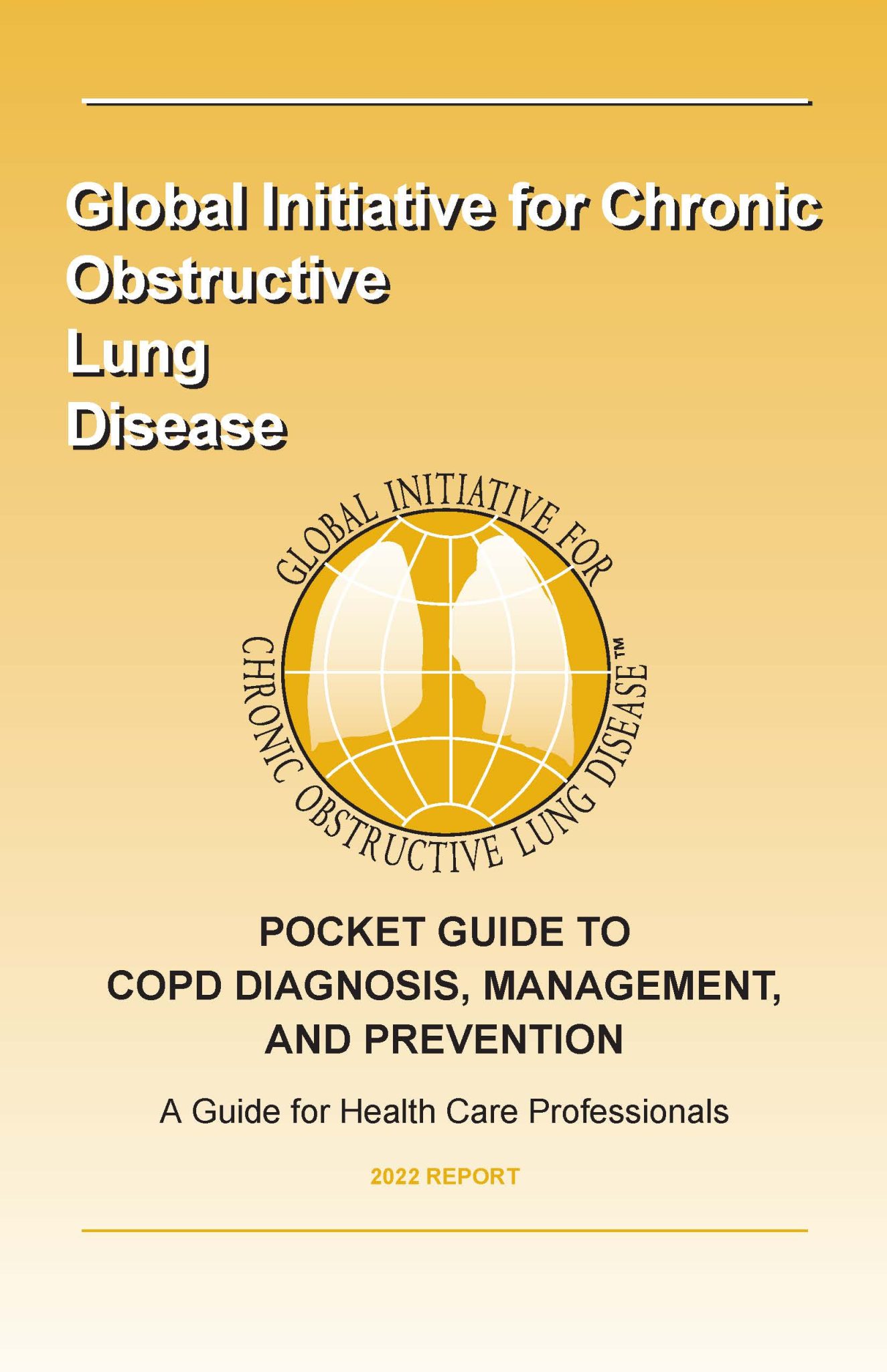 GOLD Pocket Guide 2022 Front Cover Global Initiative for Chronic Obstructive Lung Disease GOLD
